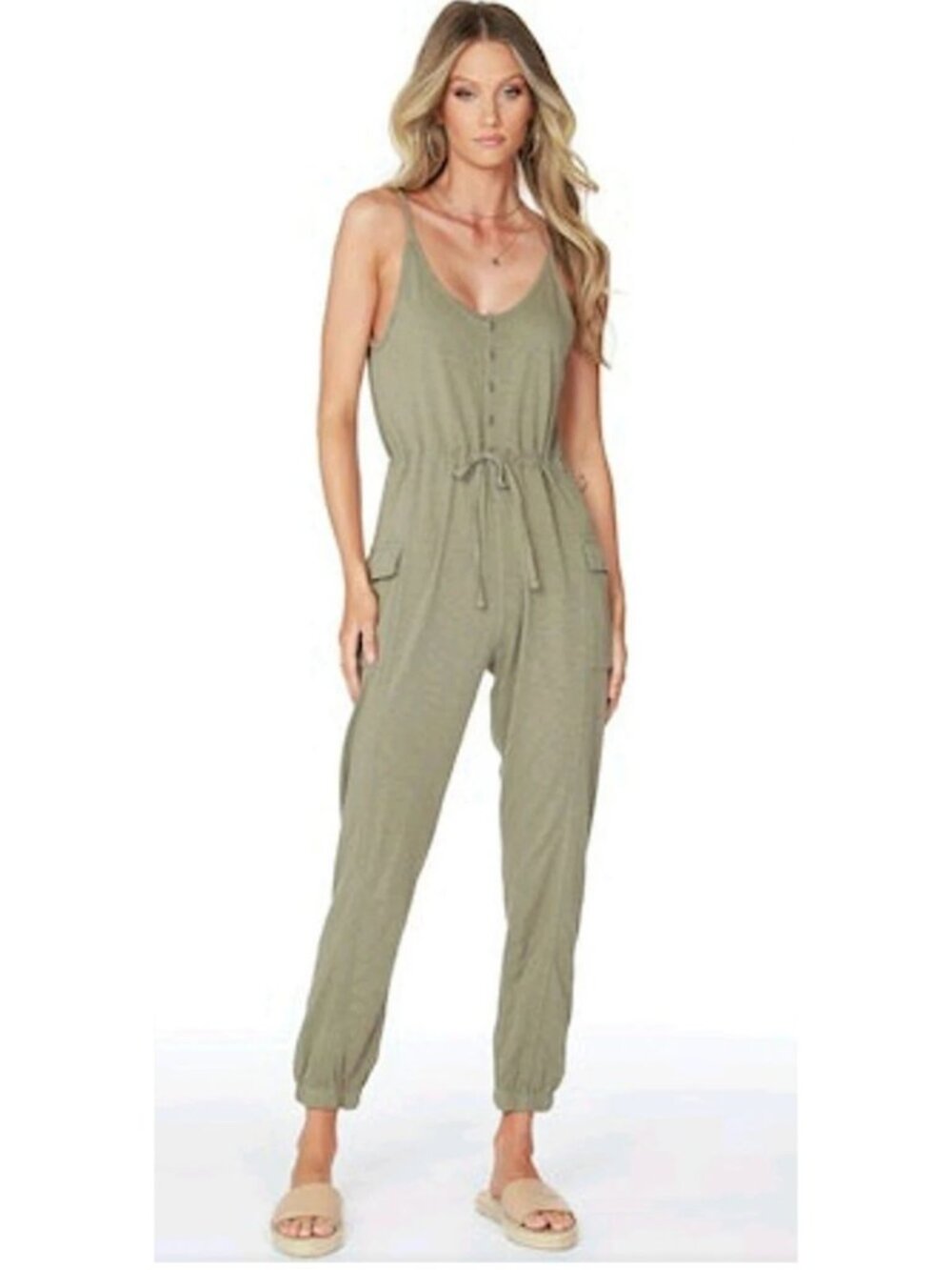Bobi Henley Jumpsuit